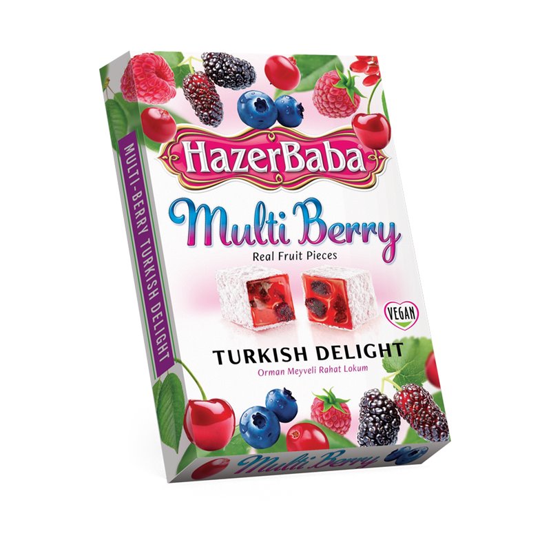 Turkish Delight with Mixed Berries